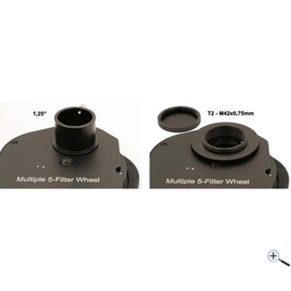 TS Optics Roda de filtros para 5x filtros de 1,25''