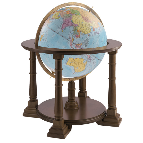 Zoffoli living Globo com pedestal Mercatore Celeste 50cm