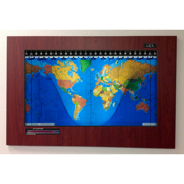 Geochron Kilburg original em plástico Boston Cherry e bordas pretas