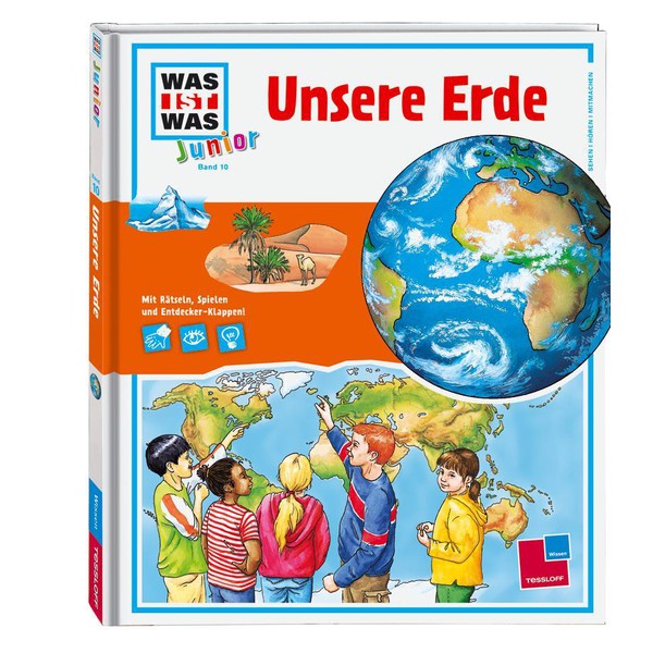 Tessloff-Verlag WAS IST WAS Junior Band 10: Unsere Erde (livro em alemão)