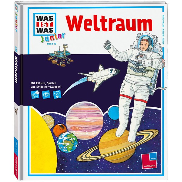 Tessloff-Verlag WAS IST WAS Junior Band 13: Weltraum (livro em alemão)