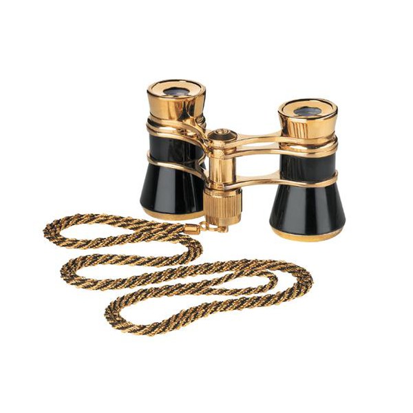 Eschenbach Binóculos de ópera Opera glasses Glamour 3x25 black-gold com corrente