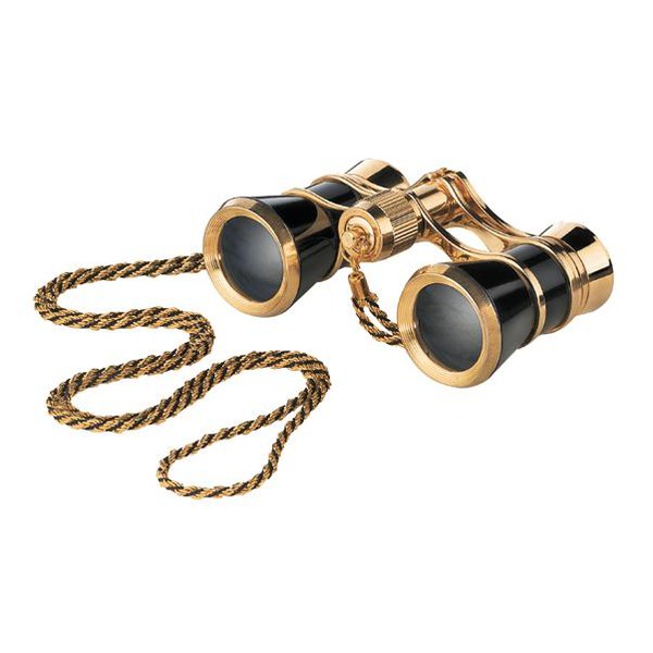 Eschenbach Binóculos de ópera Opera glasses Glamour 3x25 black-gold com corrente