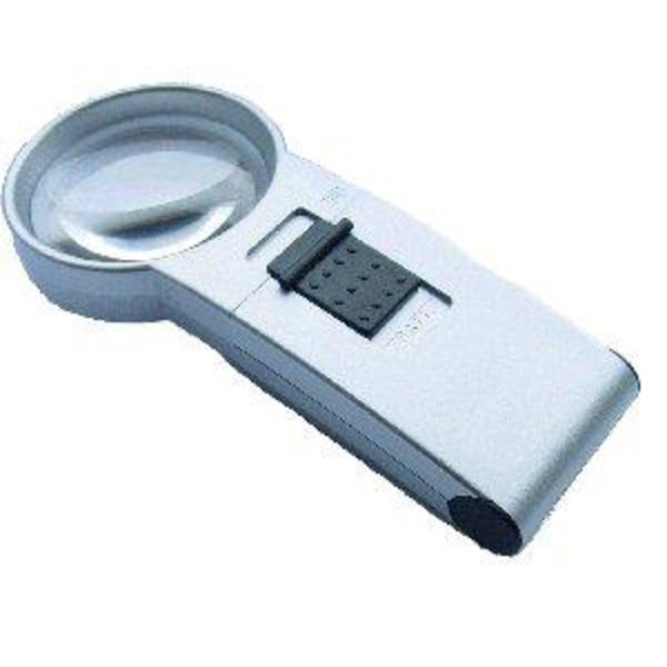 Schweizer Lupa Lente de aumento de mão iluminação LED Tech-Line 4x