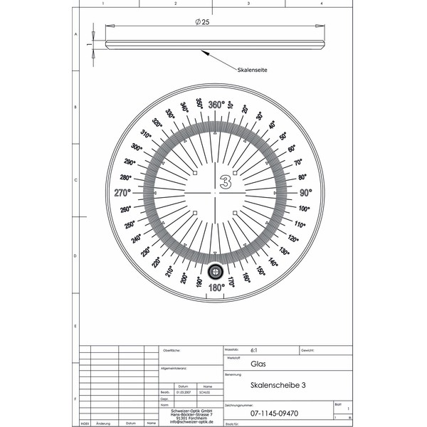 Schweizer Lupa Escala 3 para lentes com base Tech-Line