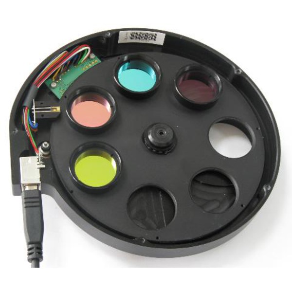 i-Nova Roda de filtros motorizada 1,25" com conjunto de filtros LRGB e adaptador de montagem C