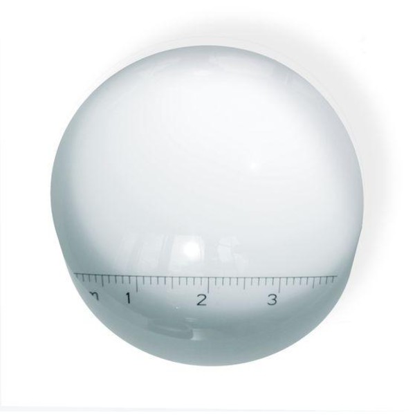 Bresser Lupa Lente de aumento de vidro redonda 2,5x, 60mm