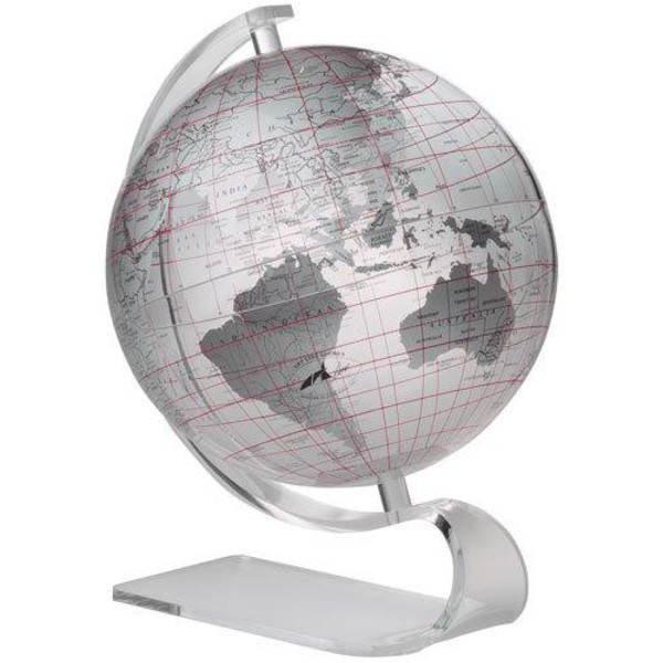 Columbus Globo Novo estilo - Esféra terrestre prata 743002