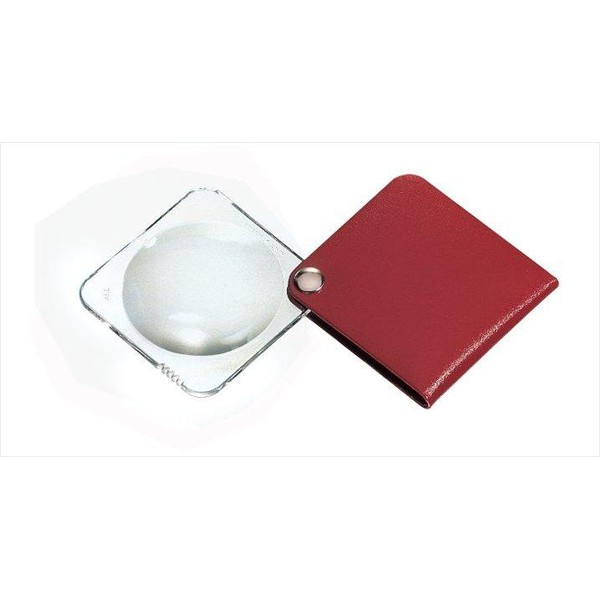 Eschenbach Lupa lente de aumento dobrável classic 60mm vermelho carmim