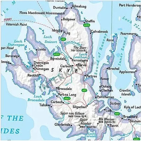 National Geographic Mapa Escócia