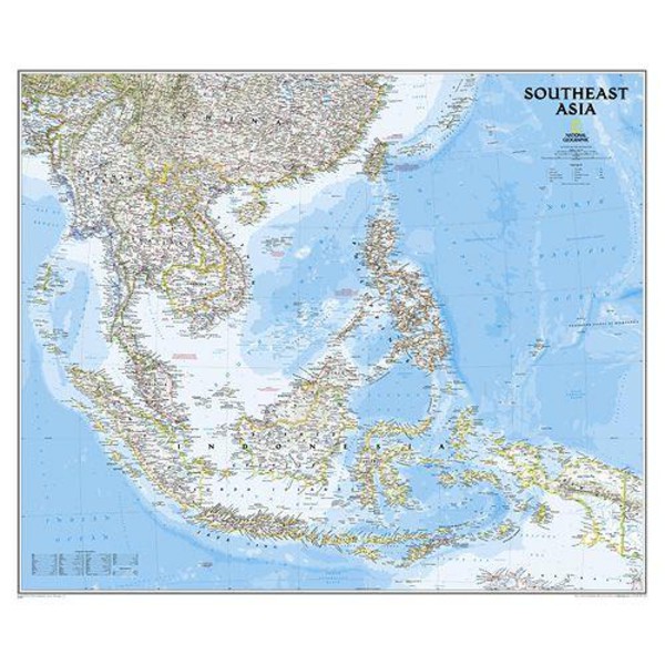 National Geographic mapa sul da Ásia