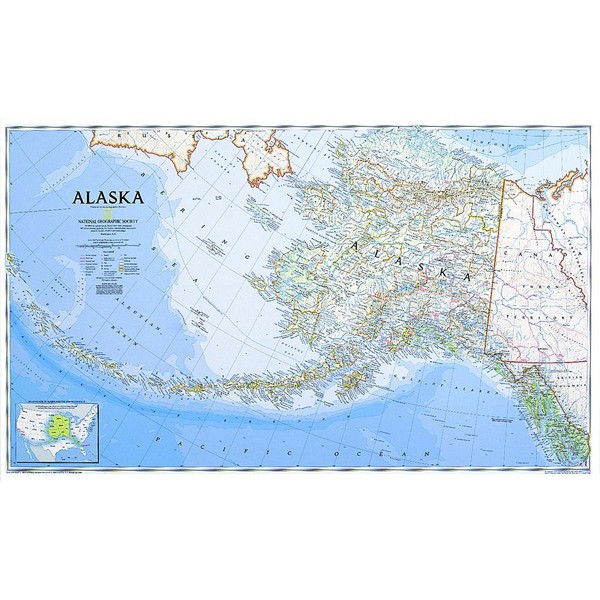 National Geographic Mapa Alasca