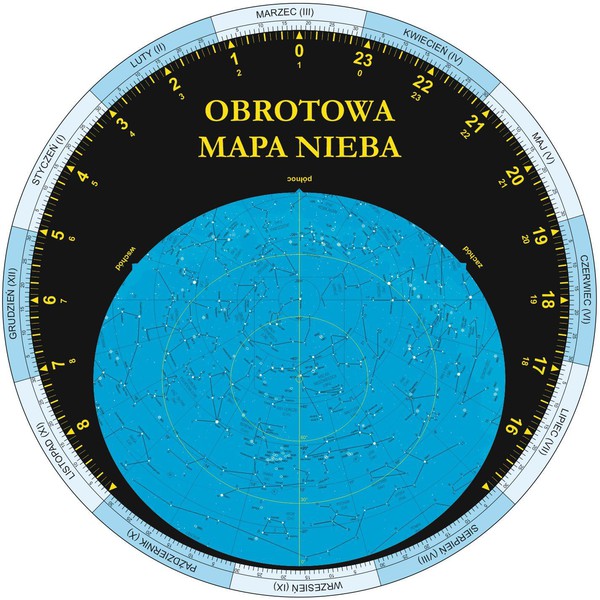 AstroCD Carta de estrelas Obrotowa mapa nieba