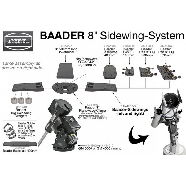 Baader Braçadeira PlaneWave 8"