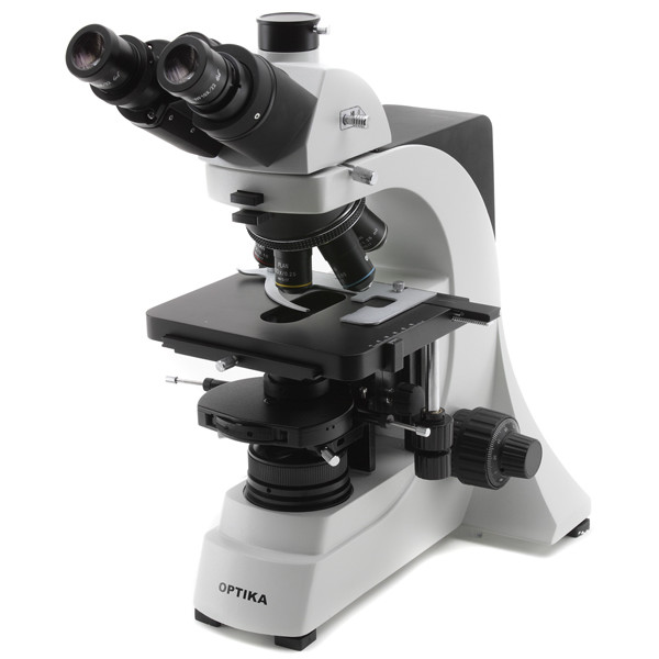 Optika Microscópio B-500Tiph, triocular de contraste em fases, IOS plano, LED