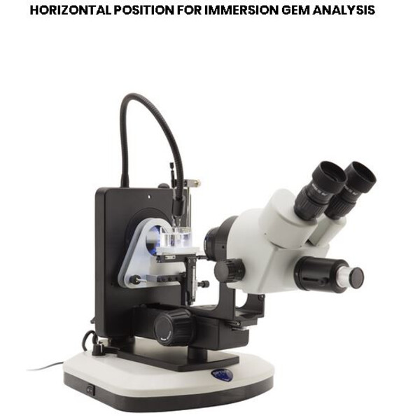 Optika Microscópio estéreo zoom OPTIGEM-1,bf, df, 5.7-45x, wd 110mm