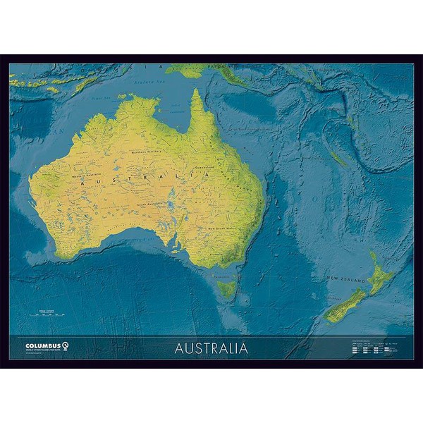 Columbus Mapa continental da Austrália