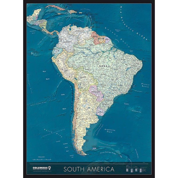 Columbus Mapa continental América do Sul
