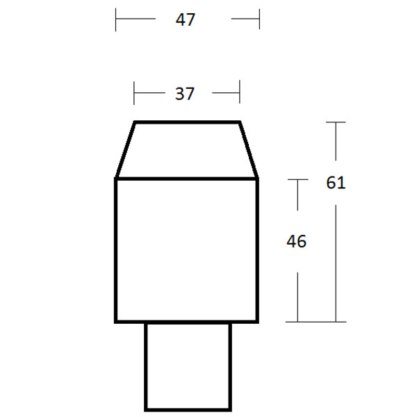 Omegon adaptador de projeção de 2'' com conexão T2