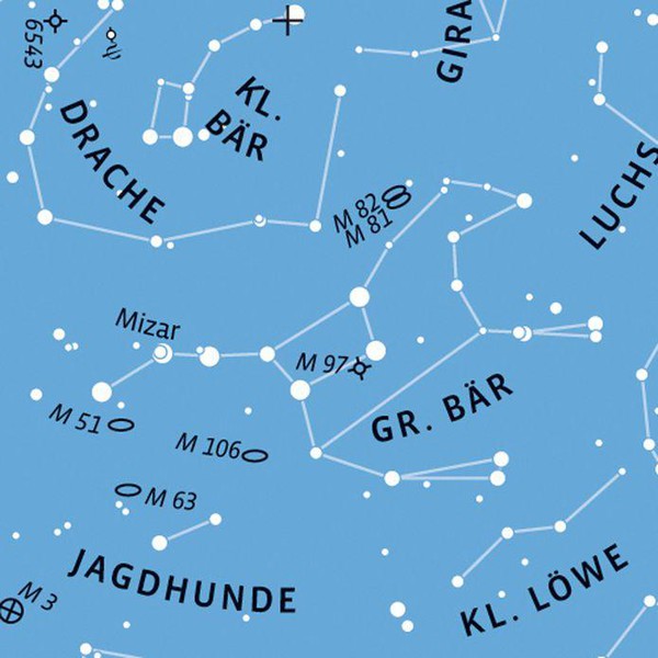 Kosmos Verlag Carta de estrelas Mapa celeste giratório