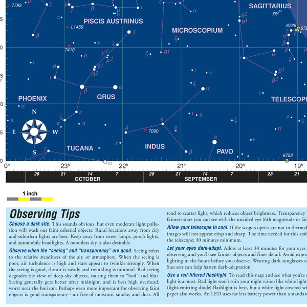 Orion Poster Deep Map 600, Mapa dobrável