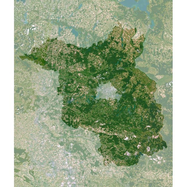 Planet Observer Mapa regional Brandenburgo pelo 'Observador do planeta'