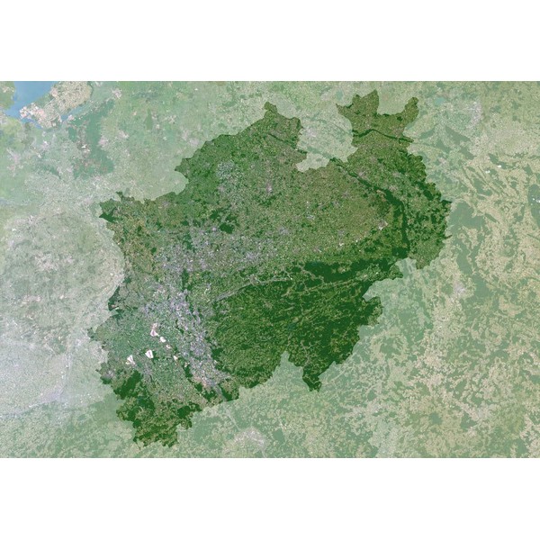 Planet Observer Mapa regional Nordrhein-Westfalen pelo 'Observador do planeta'