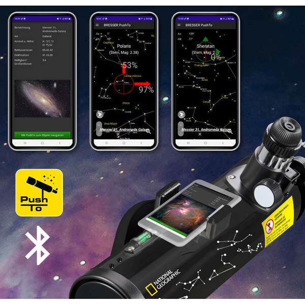 National Geographic Telescópio N 76/350 AZ PushTo