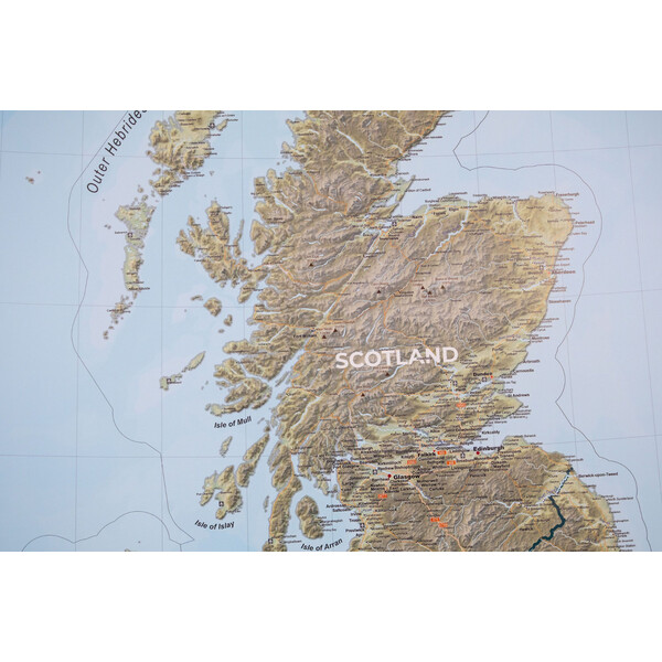 GeoMetro Mapa United Kingdom (100 x 140 cm)