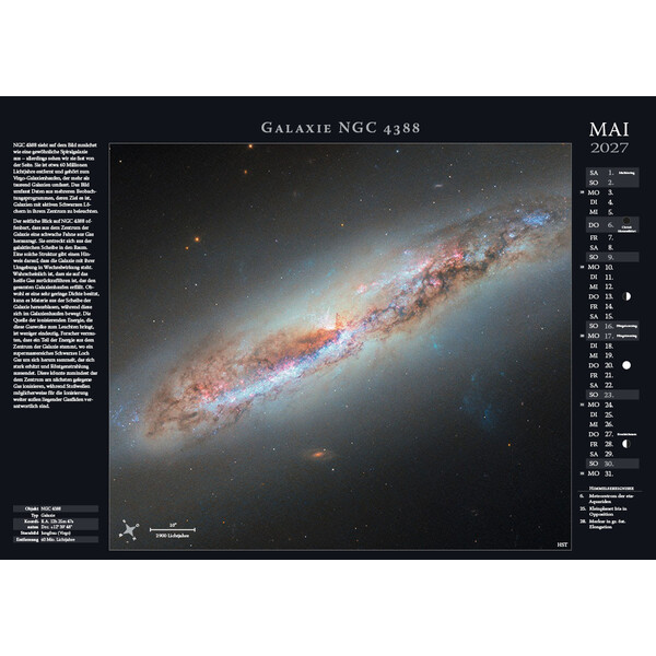 Astronomie-Verlag Calendário Weltraum-Kalender 2027
