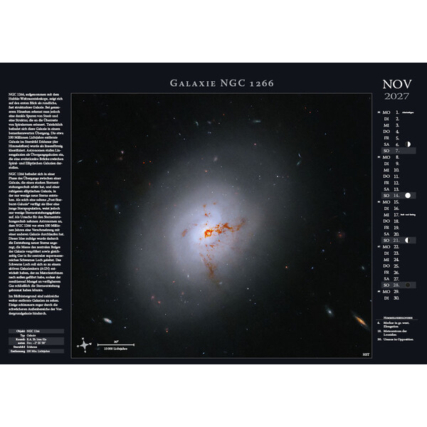 Astronomie-Verlag Calendário Weltraum-Kalender 2027