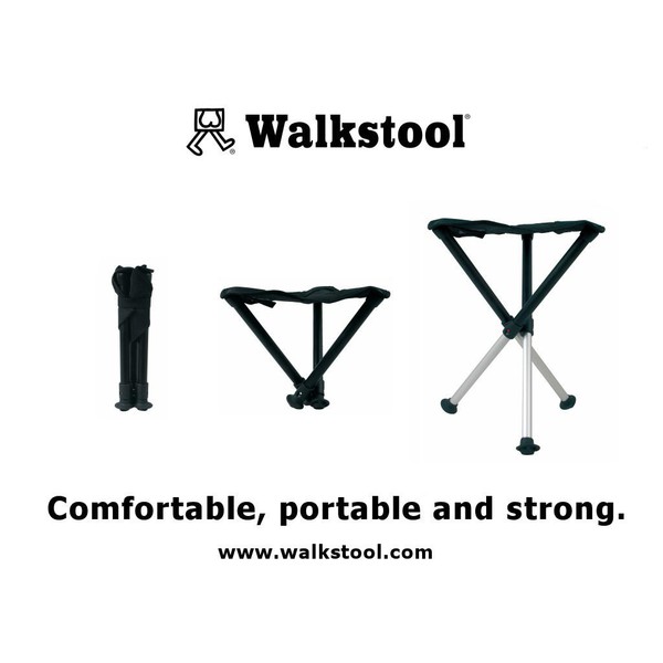 Walkstool Banco portátil Basic 50, preto