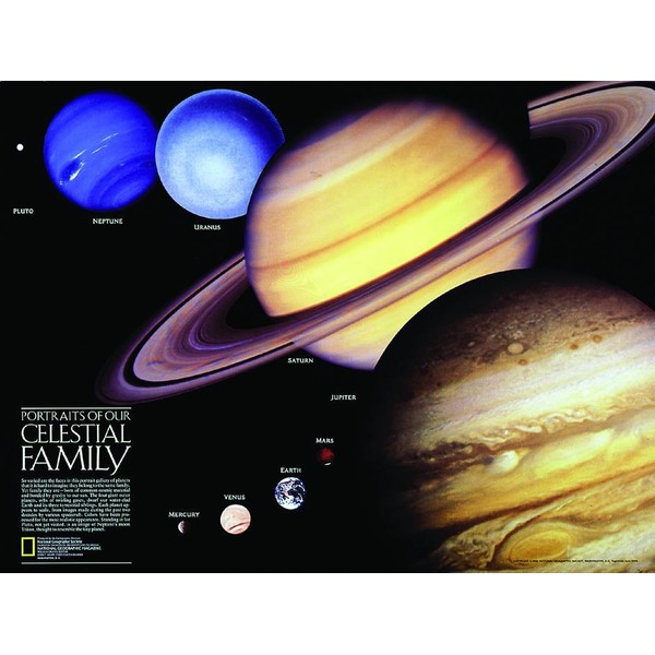 National Geographic Sistema solar (Poster de dois lados)