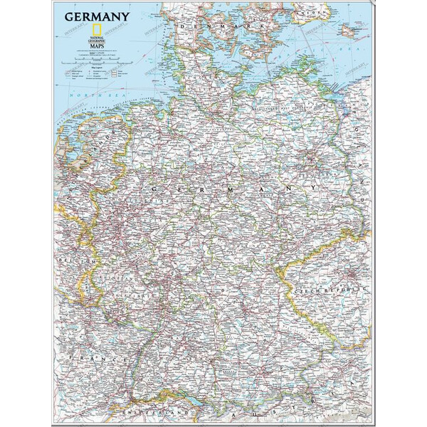 National Geographic Mapa da Alemanha