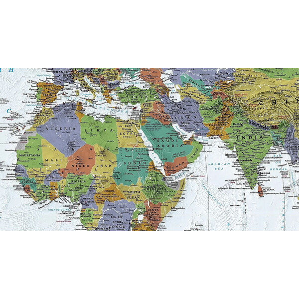 Mappemonde National Geographic Carte mondiale décorative politiquement grandement
