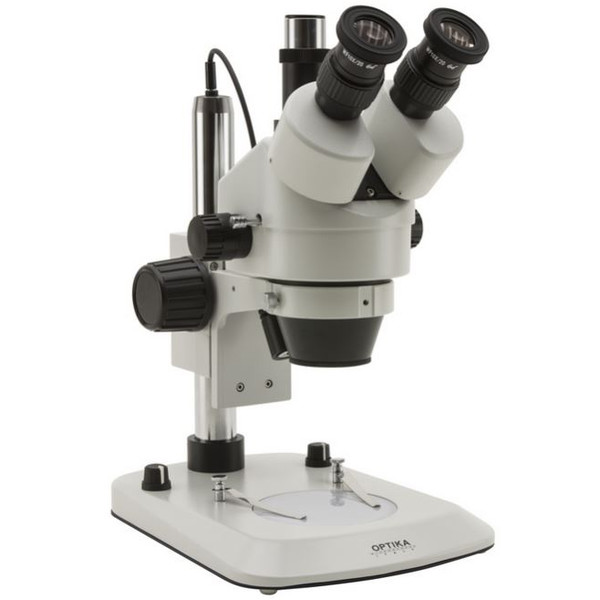 Optika Microscópio estéreo zoom SZM-LED2, Triocular, 7x-45x