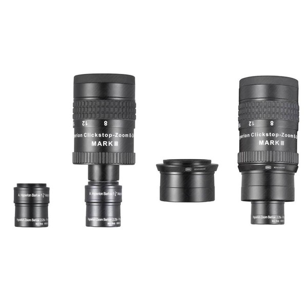 Baader Conjunto de Ocular com zoom Hyperion 8-24mm Clickstop Mark III 2" e Barlow 2.25x