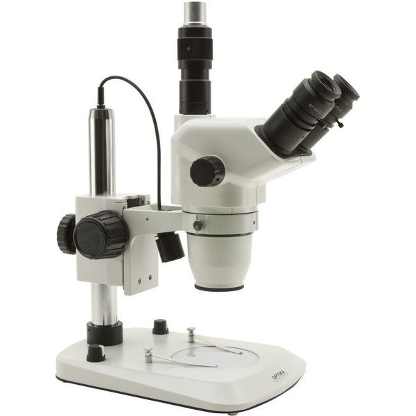 Optika Microscópio estéreo SZN-4, Triocular, zoom, 7x-45x, LED