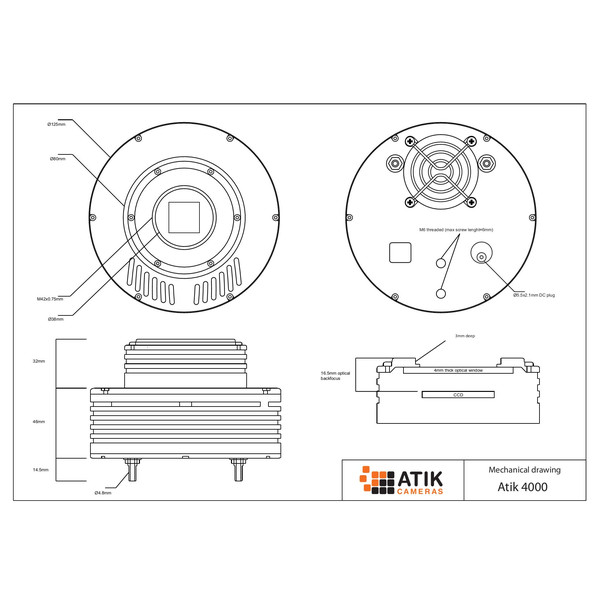 Atik Câmera 4000 Mono