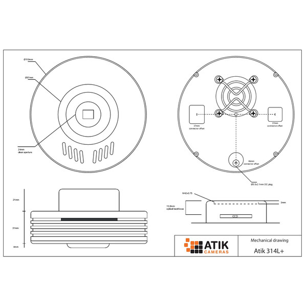 Atik Câmera 314L+ Color