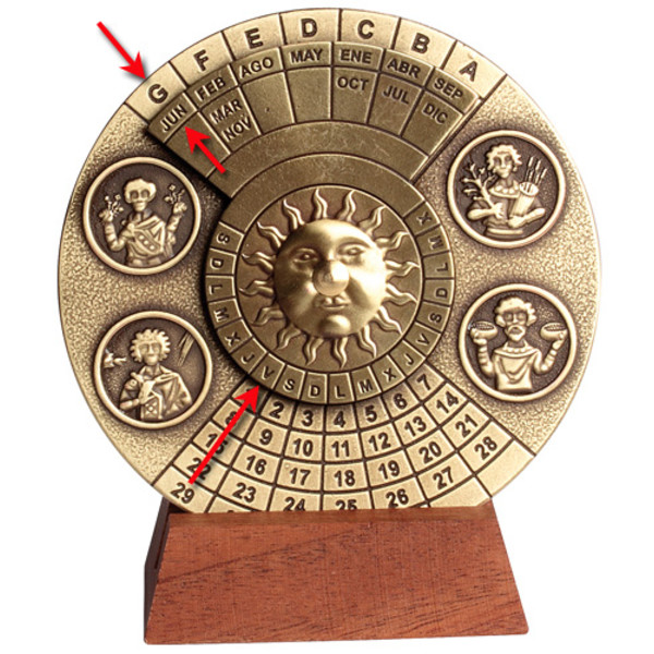 Hemisferium Disc perpetual calendar