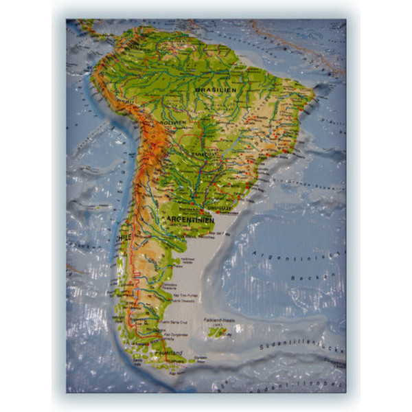 geo-institut os Mapa mundial Mapa de relevo mundial Linha de prata físico Inglês