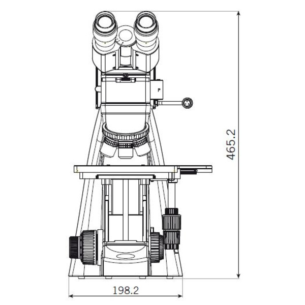 Motic Microscópio BA310 MET trinocular microscope