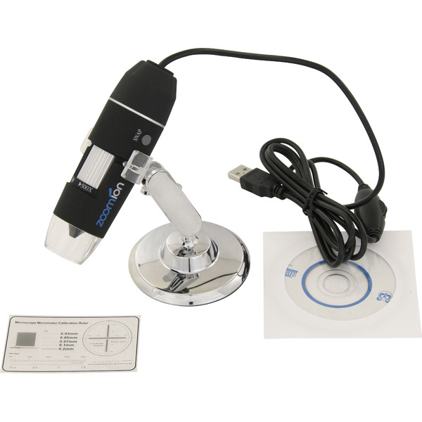 Zoomion Microscópio Micron Handmikroskop 50x-500x