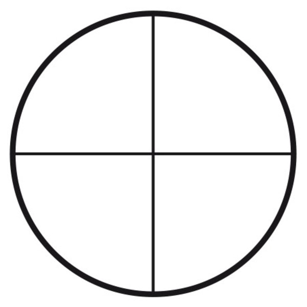 Motic eyepiece reticule crosshairs (25mm diameter)