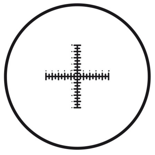 Motic Retículo de mira com escala dupla (10 mm em 100 partes), (Ø25 mm)