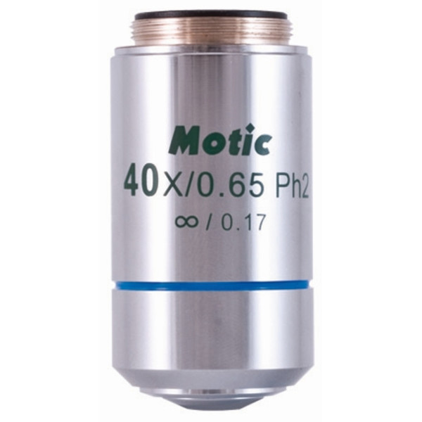 Motic objetivo Acromático plano CCIS. Objetiva de fase negativa EC-H PLPH 40x/0.65 (mola) (AA=0.5mm)