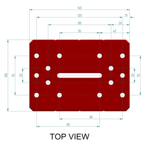 PrimaLuceLab Plus Losmandy-style 140mm prism rail