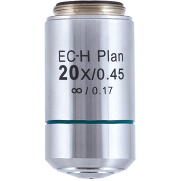Motic objetivo CCIS plan achromat. EC-H PL 20x/0.45 (WD=0.9mm)