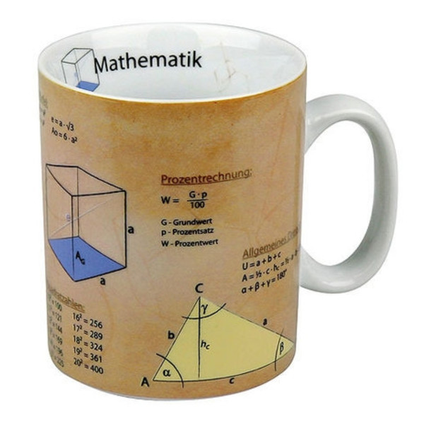 Könitz Chávena Mathematics knowledge mug (in German)